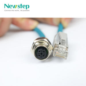 Conector M12 <span class=keywords><strong>de</strong></span> 4 Pines con Código A a Conector Ethernet <span class=keywords><strong>RJ45</strong></span>, <span class=keywords><strong>Cable</strong></span> Profinet CAT5e, Ethernet Industrial Ethercat - Product Image 3