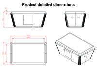 Table de café interactive intelligente tout-en-un avec écran tactile capacitif LCD 4K de 75 pouces, garantie 1 an, télécommande, vente chaude