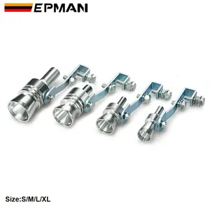 EPMAN Universal Car Turbo Sound Whistle Muffler Exhaust Pipe Blow Off Vale BOV Simulator Whistler Size S/M/L/XL