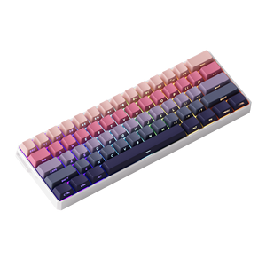 Clavier de jeu mécanique FUN60 Ultra Phantom Rose 61 touches, disposition 60 %, aluminium CNC, USB-C, ARGB, Hot-Swap, personnalisable, OEM - Product Image 4