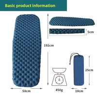Tapis de couchage gonflable portable Hanyu Letter pour camping extérieur, ultra-léger, en TPU, résistant à l'humidité, Mommy Pie