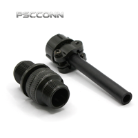 Connecteur d'alimentation circulaire industriel fileté PSCCONN MS 5015 Série MS3101A 10SL-4P, prise en ligne, 2 broches, borne de câblage