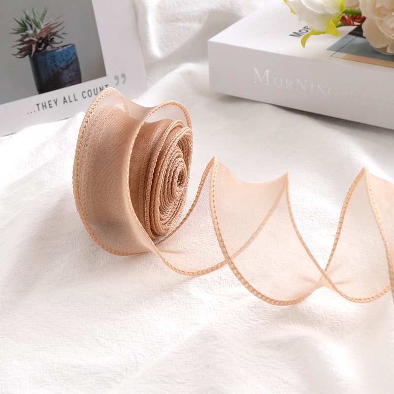 Abricot Nude Clair * 6cm * 10 yards - Emballé