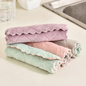 Soumei Hidemi Chiffon de nettoyage en fibre de bambou épaissi, torchon bicolore pour la cuisine, usage polyvalent - Product Image 2