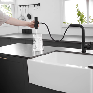 صنبور حوض مطبخ بخاخ قابل للسحب بفتحة واحدة بمقبض لتوفير المياه من الكروم للأغراض التجارية والمنزلية - Product Image 6