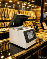 Aurispec EDX-B3N Benchtop XRF Penguji Emas Perak Bersertifikat CE Detektor Si-Pin AS Layar Sentuh Berwarna 10.1" Kecepatan Pemindaian 30-60 detik