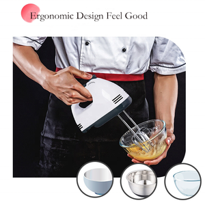 Batidor de huevos de cocina para el hogar, 7 velocidades, batidor de harina, masa de <span class=keywords><strong>pan</strong></span>, batidora eléctrica de mano - Product Image 4