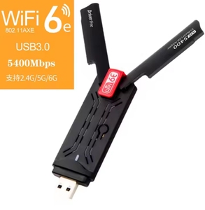 Adaptador USB WIFI 6E de 5400Mbps, controlador de <span class=keywords><strong>MU</strong></span>-MIMO gratuito para <span class=keywords><strong>Win</strong></span> 10 11 2,4G 5G 6GHz Wifi6 USB 3,0 Dongle tarjeta de red inalámbrica - Product Image 5