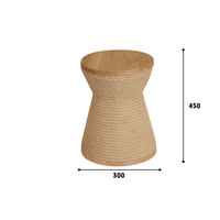 Table d'appoint en rotin naturel, faite à la main, fournisseur en gros, tabouret en rotin tressé, meubles pour l'intérieur de la maison
