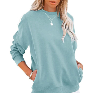 Magliette bianche della <span class=keywords><strong>manica</strong></span> <span class=keywords><strong>lunga</strong></span> dell'aereo di prezzi all'ingrosso di alta qualità in bianco di sublimazione per le donne - Product Image 1
