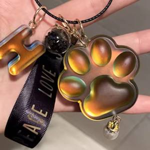 Thème animal de compagnie Silicone Moule DIY Résine Moule Unique Mini chat Patte Imprimer Cast Moule Résine Époxy Faire Des Boucles D'oreilles - Product Image 4