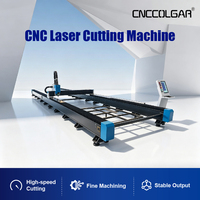 Découpeuse laser à fibre industrielle de type portique 1200x2000 6kW Marque Colgar Bleu Blanc Certifiée CE Entièrement Automatique Outil CNC