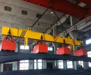 High-Capacity Double Beam Electromagnetic Suction Cup <b>Bridge</b> <b>Crane</b> Equipped with Engine Motor and Bearing Core Components - Product Image 1