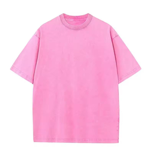 T-<span class=keywords><strong>shirt</strong></span> <span class=keywords><strong>Vintage</strong></span> Unisexe en Coton Lourd 300 g/m² de Haute Qualité avec Lavage Minéral Acide, Coupe Oversize pour Hommes et Femmes - Product Image 2