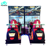 Meilleure vente Équipement de jeu de simulateur de course à quatre écrans à pièces d'intérieur Machine de jeu de conduite d'arcade de course