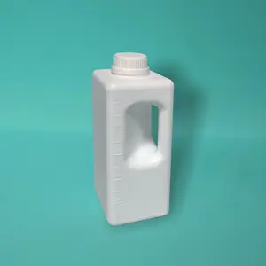 Plastic concentrated fruit juice syrup Milk Yogurt bottle 1000ml Food packaging bottle 1L portable square bottle with screw cap