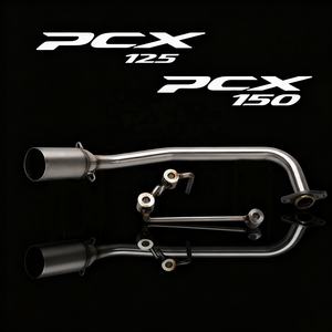 Échappement pour motos pour HONDA PCX 125 150 Échappement coudé en acier inoxydable Silencieux d'échappement de <span class=keywords><strong>moto</strong></span> Section avant 2010-2017 - Product Image 1