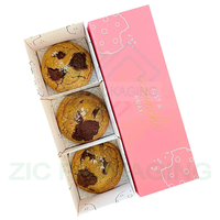 Büttenpapier Pappe leer benutzer definierte Stempel Logo Schokoladen box Geschenk Cookie Verpackung für Süßigkeiten mit Trennwänden