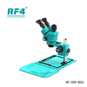 Microscopio Estéreo Trinocular con Zoom RF4 RF-55P-B52 6.5X-55X, <span class=keywords><strong>Base</strong></span> Grande a Prueba de Polvo <span class=keywords><strong>para</strong></span> Reparación de Teléfonos <span class=keywords><strong>Celulares</strong></span>, Actualización del 6555PRO - Product Image 2