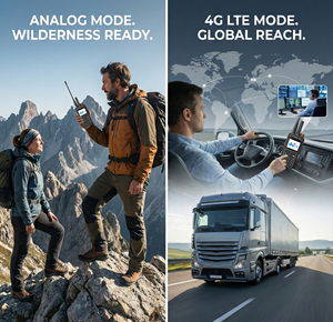 Radio bidirectionnelle hybride analogique et numérique POC+ KANGLONG PG-60 4G LTE, portée de 5000 km, IP68, GPS, talkie-walkie avec clavier complet 5W - Product Image 2