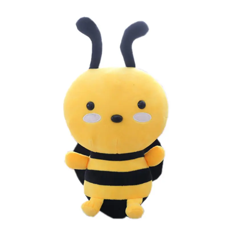 Cute cartoon little bee doll brinquedo de pelúcia para presente de aniversário infantil boneca grab machine pano boneca travesseiro