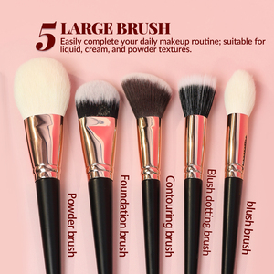 15Pcs Trang Điểm Bàn Chải Thiết Lập Với Trang Điểm Miếng Bọt Biển Hoàn Chỉnh <span class=keywords><strong>Kit</strong></span> Cho Bột Nền Tảng Eyeshadow Bàn Chải - Product Image 6