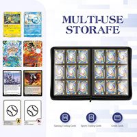 151 PU cuero TCG juego soporte de exhibición Kpop foto deportes cremallera anillo carpeta almacenamiento álbum Lorcana Trading Card Binder libro