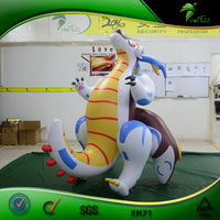 Ballon gonflable blanc SPH 40 pouces, personnage de dessin animé, poupée dinosaure, modèle Animal, jouets de chien