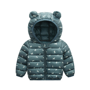 Manteaux d'hiver pour enfants, différentes tailles, blouson bouffant, léger, avec capuche, pour bébés garçons et filles, tendance 2019 - Product Image 2