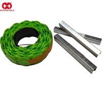 Stinger 3/8" Leg X 3/8" A11 84 STCR5019 Agrafes de couverture galvanisées à tête couronne, emballage carton, agrafes de toiture à anneau, à surface texturée et lisse