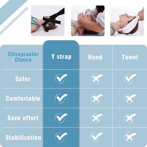 Tali Traksi Leher Portabel dari Neoprene dengan Sabuk Dagu, Alat Dekompresi Tulang Belakang untuk Pijat Pereda Nyeri Leher - Product Image 5
