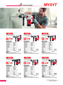 Myoyt 20crh11 20V không dây ROTARY Hammer Drill-2.6J tác động năng lượng 2100 vòng/phút không tải tốc độ 3 + Tốc độ 26 Mét bê tông/thép/gỗ - Product Image 3