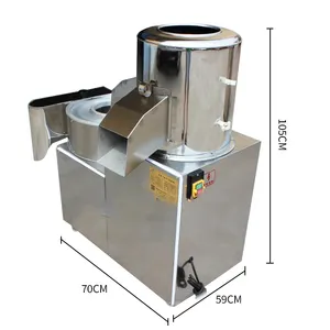 automatic potato slicer peeling and slicing all in one machine