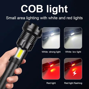 Linterna LED <span class=keywords><strong>XHP90</strong></span>+COB, la linterna LED más potente, lámpara recargable 2_26650, linterna ultrapotente, linterna táctica, antorcha para acampar - Product Image 4
