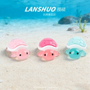 Lanshuo Cartoon <b>Turtle</b> Resin Ornament Plastic Animal Shape Home Decoration Craft Model <b>Toy</b> - Product Image 2