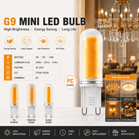 Ampoule LED G9 Haute Efficacité Blanc Chaud 2W 3W 3.6W 4.2W 4.6W Mini Lampe PC Transparente Givrée pour Lustre Éclairage Décoratif