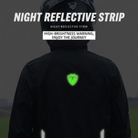 Ensemble imperméable réfléchissant personnalisé en polyester pour moto/vélo électrique, veste et pantalon de pluie séparés pour hommes, livraison incluse
