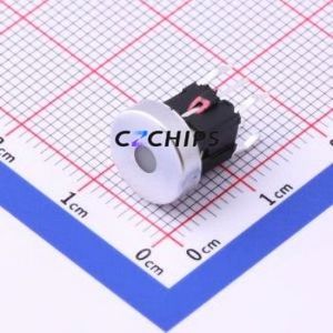 K6-6147D02 Tactile Switch Through hole Component (THT) Switch 1.6N Through Hole 10.4mm 50mA - Product Image 1