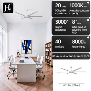 Ventilador de Techo Industrial de Alta Potencia de 72 Pulgadas con Luz, 3 Aspas de Aluminio, Control Remoto, 6 Velocidades, Diseño AGI32, Soluciones de Iluminación - Product Image 5