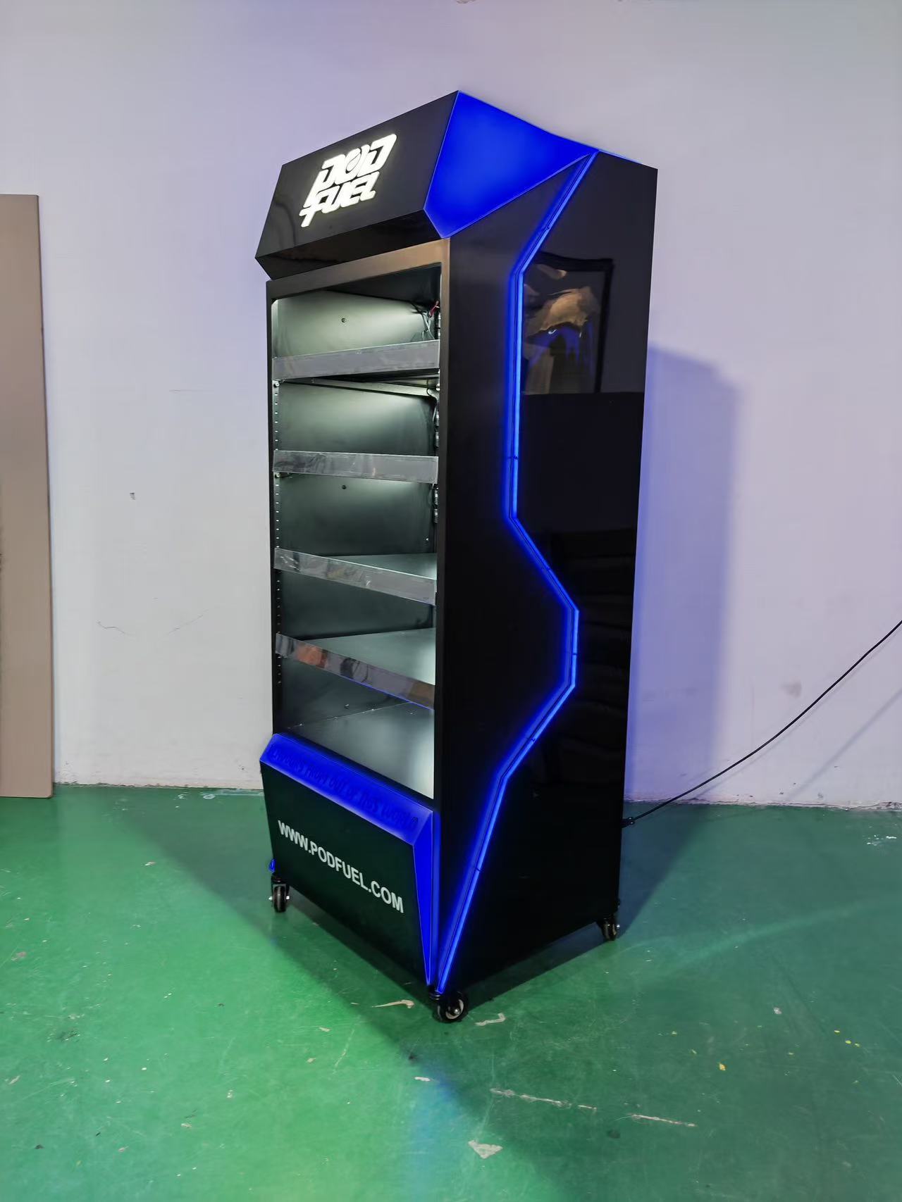 Customized Heavy-Duty Atomizer Display Stand LED Light Illuminated Floor-Standing Advertising Eco-Friendly Electronic Smoke — view 5