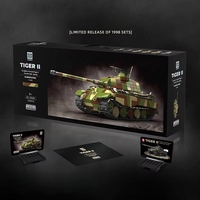 QuanGuan 100300 MOC Char d'assaut camouflage en plastique, modèle éducatif DIY pour enfants, cadeau, 1582 pièces, ensembles de blocs de construction