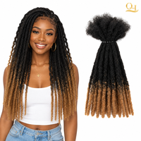Extensions de cheveux humains brésiliens Remy Interlock 1B/27 de 0,4 cm, 6-30 pouces, entièrement faites à la main, à clipser, prêtes à l'emploi, pour salons et boutiques en Chine