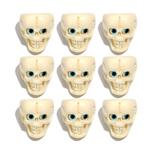 Anel de Resina com Olho Azul Assustador e Crânio Branco para Homens e Mulheres, Acessório de Festa de Terror e Halloween - Product Image 2