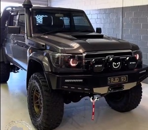 Kit de Reequipamiento de Faros Delanteros RGB Bi-LED con Lente de Proyector, Ojos de Demonio, para Toyota Land Cruiser Serie 70 FJ LC79 LC76 - Product Image 4