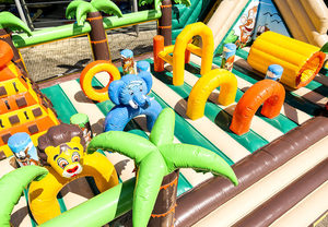 <span class=keywords><strong>Colchoneta</strong></span> Inflable <span class=keywords><strong>Gigante</strong></span> para Saltar, Diversión en la Selva, Ciudad del Divertimiento, en Venta - Product Image 4