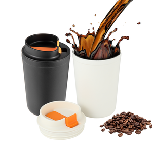 Taza mezcladora de aislamiento de acero inoxidable Sailling caliente, taza de café portátil de paja, <span class=keywords><strong>Tumblr</strong></span> de doble pared con tapas - Product Image 2