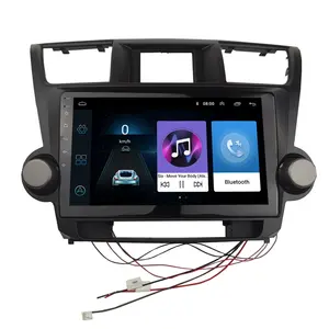 10.1 INCH Radio Fascia Frame for TOYOTA Highlander 2008-2013 Kluger 2008-2014 Stereo GPS DVD Player Install Panel Dash Kit