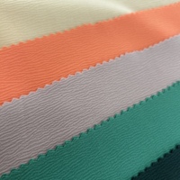 Tissu crêpe extensible 4 directions en polyester et élasthanne, fabrication sur mesure OEM, pour vêtements, robes, jupes, chemisiers et autres articles de mode.