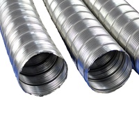 Conduit d'air rond flexible en aluminium LKESS HVAC 3M, montage au plafond, design industriel moderne chinois, pour hôpitaux, garantie 1 an