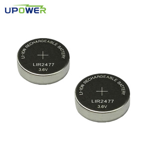 แบตเตอรี่แบบชาร์จได้ ULi LIR2477 ชนิดกระดุม 3.6V Li-ion สำหรับอุปกรณ์อิเล็กทรอนิกส์ ขายส่ง - Product Image 3